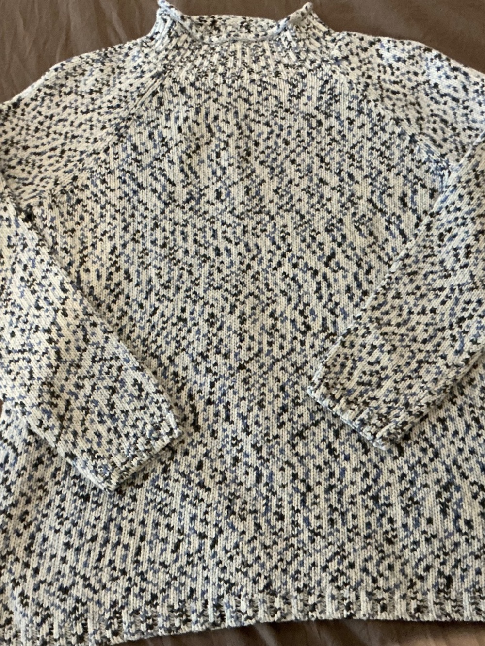 Talbots Marled rag mockneck sweater size M